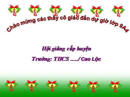 Chương II. §3. Đồ thị của hàm số y = ax + b (a ≠ 0)