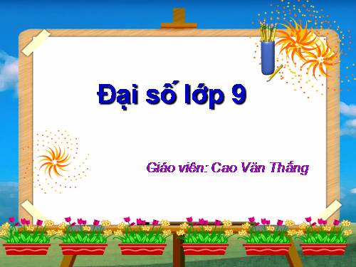 Chương II. §2. Hàm số bậc nhất