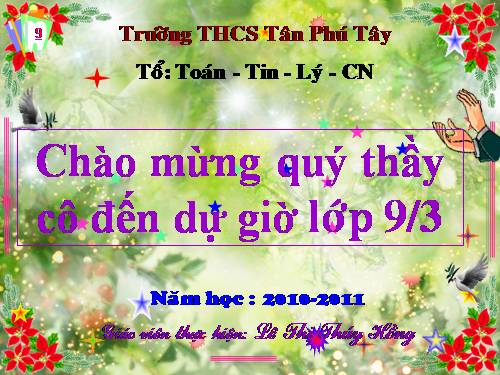 Chương II. §3. Đồ thị của hàm số y = ax + b (a ≠ 0)