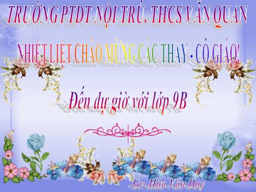 Chương II. §1. Nhắc lại và bổ sung các khái niệm về hàm số