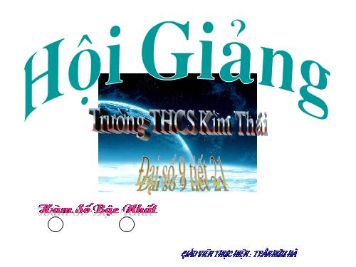 Chương II. §2. Hàm số bậc nhất