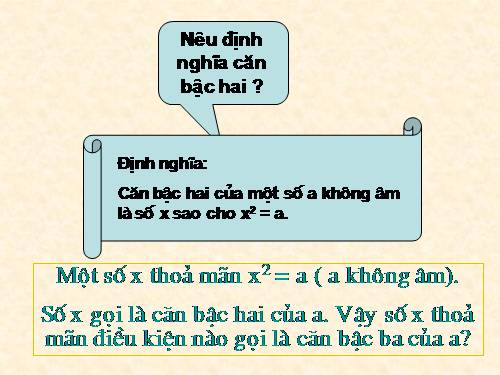 Chương I. §9. Căn bậc ba