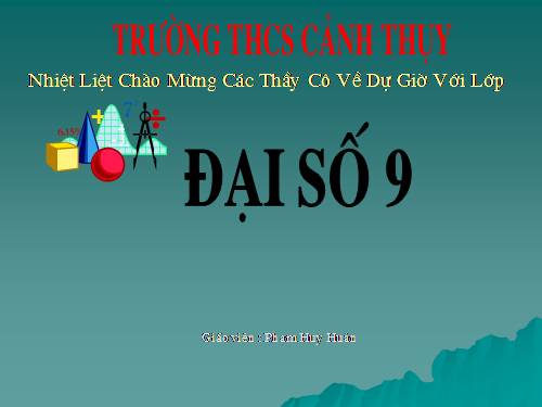 Chương II. §4. Đường thẳng song song và đường thẳng cắt nhau