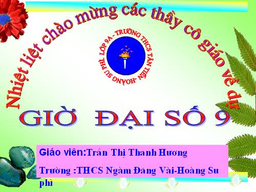 Chương IV. §6. Hệ thức Vi-ét và ứng dụng