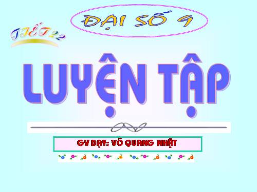Các bài Luyện tập