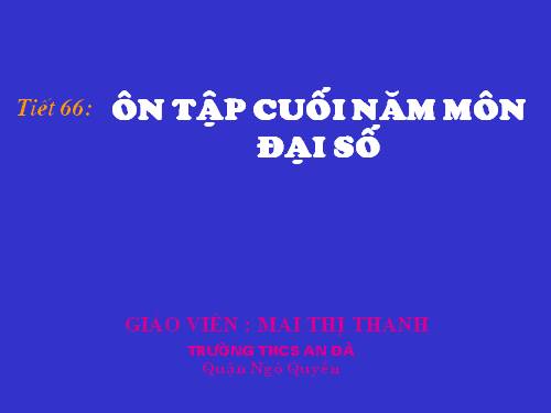 Ôn tập Chương IV. Hàm số y = ax² (a ≠ 0). Phương trình bậc hai một ẩn