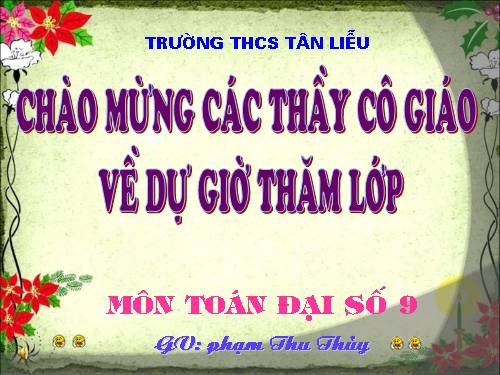 Chương IV. §2. Đồ thị của hàm số y = ax² (a ≠ 0)