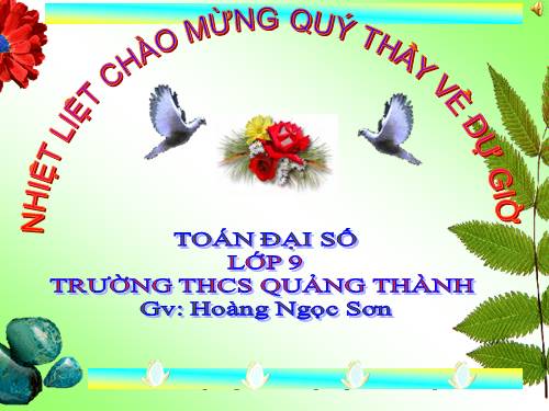 Chương IV. §6. Hệ thức Vi-ét và ứng dụng