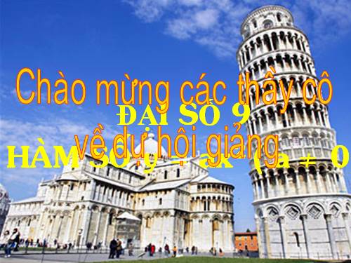 Chương IV. §1. Hàm số y = ax² (a ≠ 0)