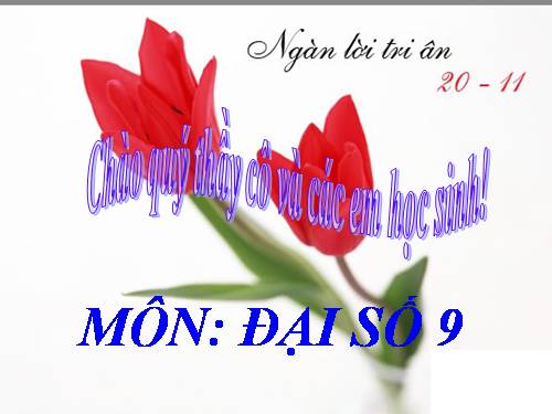 Chương IV. §7. Phương trình quy về phương trình bậc hai