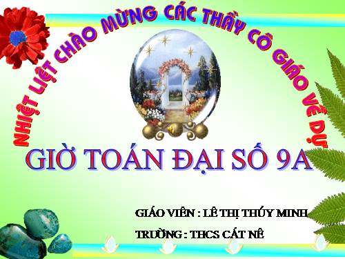 Chương IV. §6. Hệ thức Vi-ét và ứng dụng