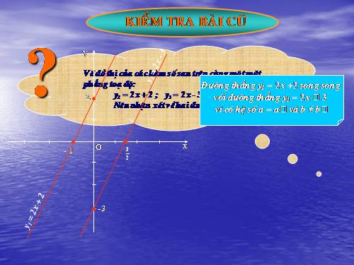 Chương II. §5. Hệ số góc của đường thẳng y = ax + b (a ≠ 0)