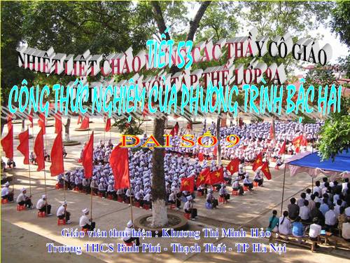 Chương IV. §4. Công thức nghiệm của phương trình bậc hai