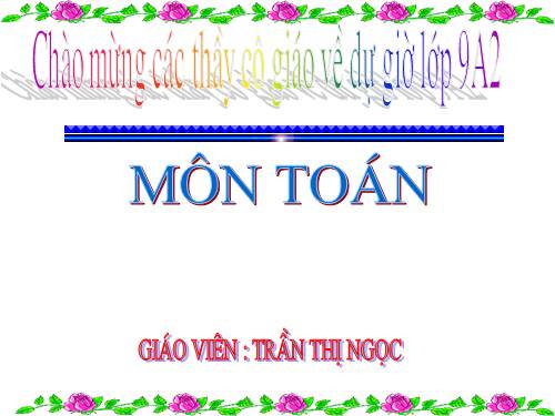 Chương IV. §3. Phương trình bậc hai một ẩn