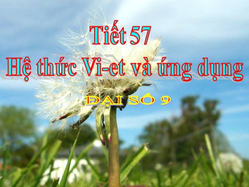 Chương IV. §6. Hệ thức Vi-ét và ứng dụng
