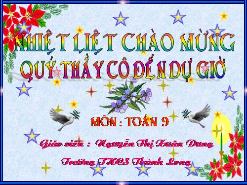 Chương IV. §3. Phương trình bậc hai một ẩn