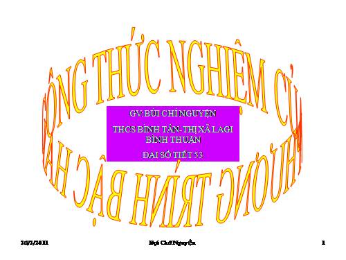 Chương IV. §4. Công thức nghiệm của phương trình bậc hai