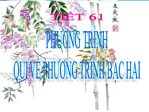 Chương IV. §7. Phương trình quy về phương trình bậc hai