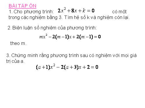 Chương IV. §6. Hệ thức Vi-ét và ứng dụng