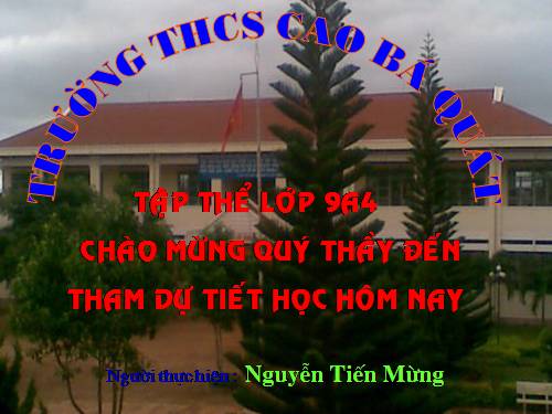 Chương IV. §3. Phương trình bậc hai một ẩn