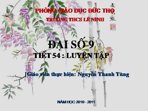 Các bài Luyện tập