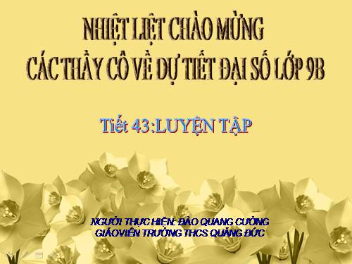 Các bài Luyện tập