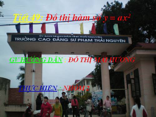 Chương IV. §2. Đồ thị của hàm số y = ax² (a ≠ 0)