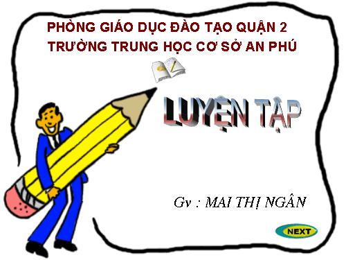 Các bài Luyện tập