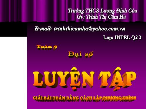 Các bài Luyện tập
