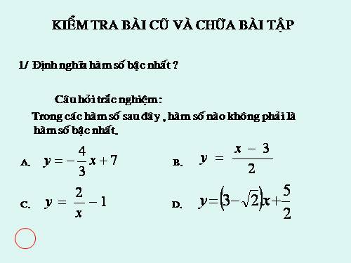 Các bài Luyện tập
