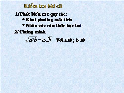Chương I. §6. Biến đổi đơn giản biểu thức chứa căn thức bậc hai
