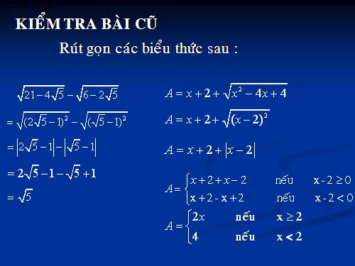 Chương I. §3. Liên hệ giữa phép nhân và phép khai phương