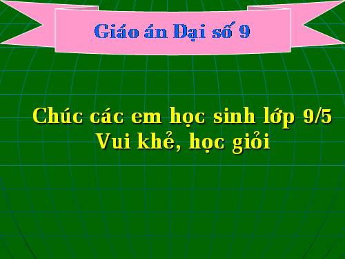 Chương III. §2. Hệ hai phương trình bậc nhất hai ẩn