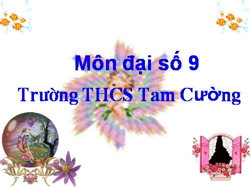 Chương III. §1. Phương trình bậc nhất hai ẩn