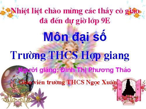 Chương III. §1. Phương trình bậc nhất hai ẩn