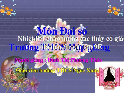 Chương II. §5. Hệ số góc của đường thẳng y = ax + b (a ≠ 0)