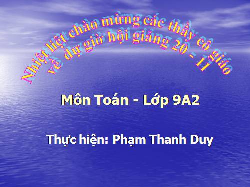 Chương II. §4. Đường thẳng song song và đường thẳng cắt nhau