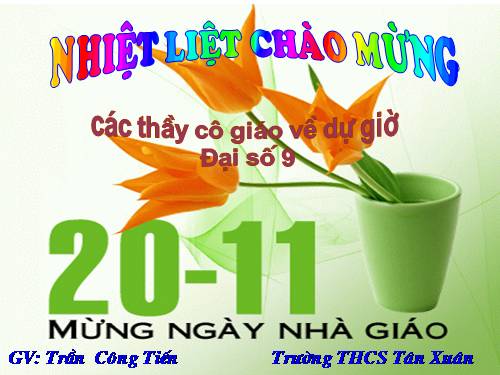 Chương II. §3. Đồ thị của hàm số y = ax + b (a ≠ 0)