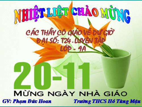 Chương II. §3. Đồ thị của hàm số y = ax + b (a ≠ 0)