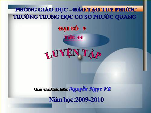 Các bài Luyện tập