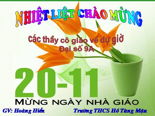 Chương II. §3. Đồ thị của hàm số y = ax + b (a ≠ 0)