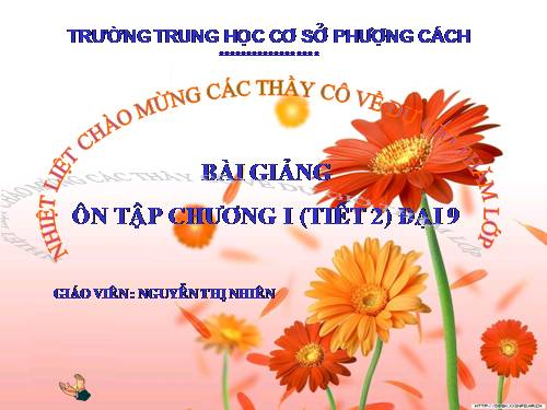 Ôn tập Chương I. Căn bậc hai. Căn bậc ba