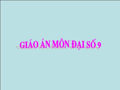 Chương II. §3. Đồ thị của hàm số y = ax + b (a ≠ 0)