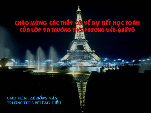 Chương II. §3. Đồ thị của hàm số y = ax + b (a ≠ 0)