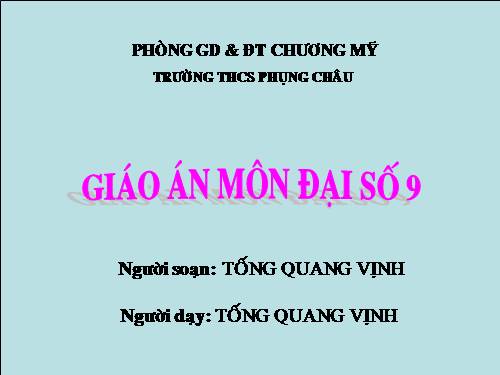 Chương II. §3. Đồ thị của hàm số y = ax + b (a ≠ 0)