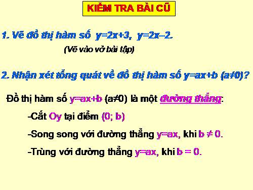 Chương II. §4. Đường thẳng song song và đường thẳng cắt nhau