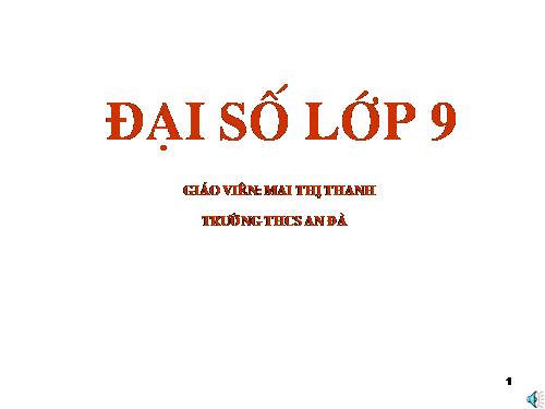 Chương II. §2. Hàm số bậc nhất