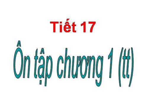 Ôn tập Chương I. Căn bậc hai. Căn bậc ba