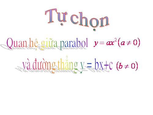 Chương IV. §1. Hàm số y = ax² (a ≠ 0)