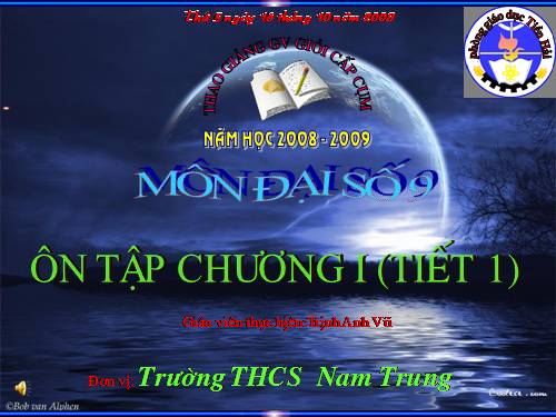 Ôn tập Chương I. Căn bậc hai. Căn bậc ba